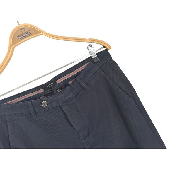 Ted Baker Mens Tailored Fit Chino Pants Size 32R Cotton BlendBlue Gray - Picture 5 of 13